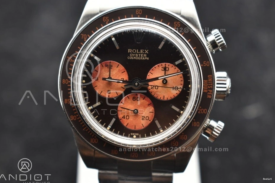 Bracelet on A7750 SS Best Daytona ADGF Edition Dial Orange SS Black 0325